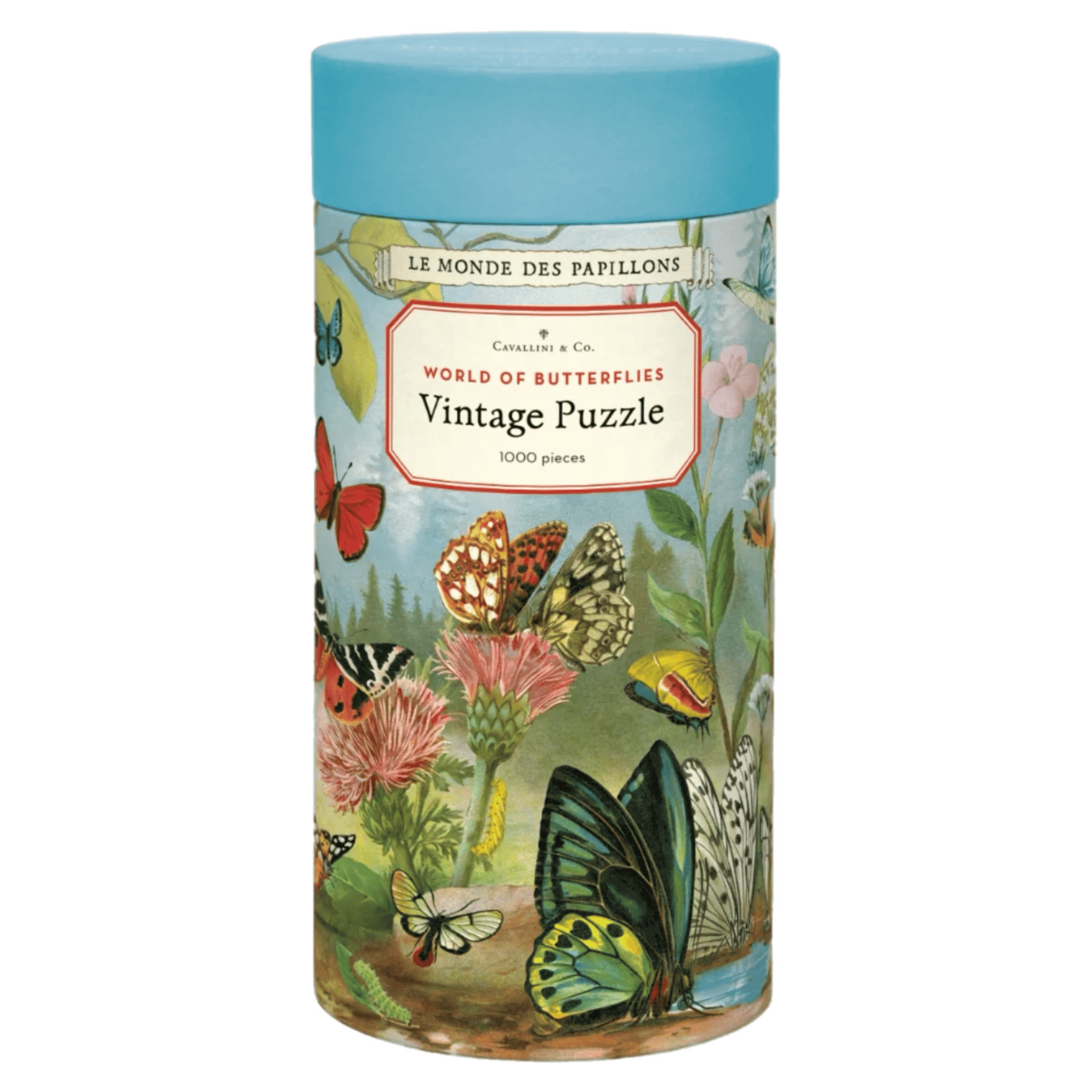 Cavallini & Co 12 Plus 1000 Pc Vintage Puzzle - World of Butterflies