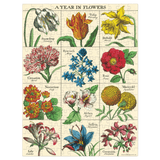 Cavallini & Co 8 Plus 240 Pc Mini Puzzle - A Year in Flowers