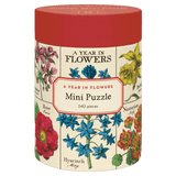 Cavallini & Co 8 Plus 240 Pc Mini Puzzle - A Year in Flowers