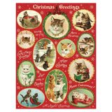 Cavallini & Co 8 Plus 240 Pc Mini Puzzle - Christmas Cat