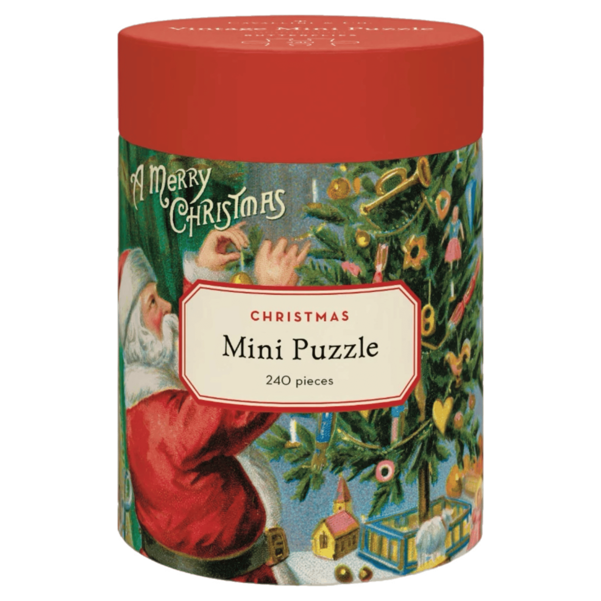 Cavallini & Co 8 Plus 240 Pc Mini Puzzle - Christmas Santa