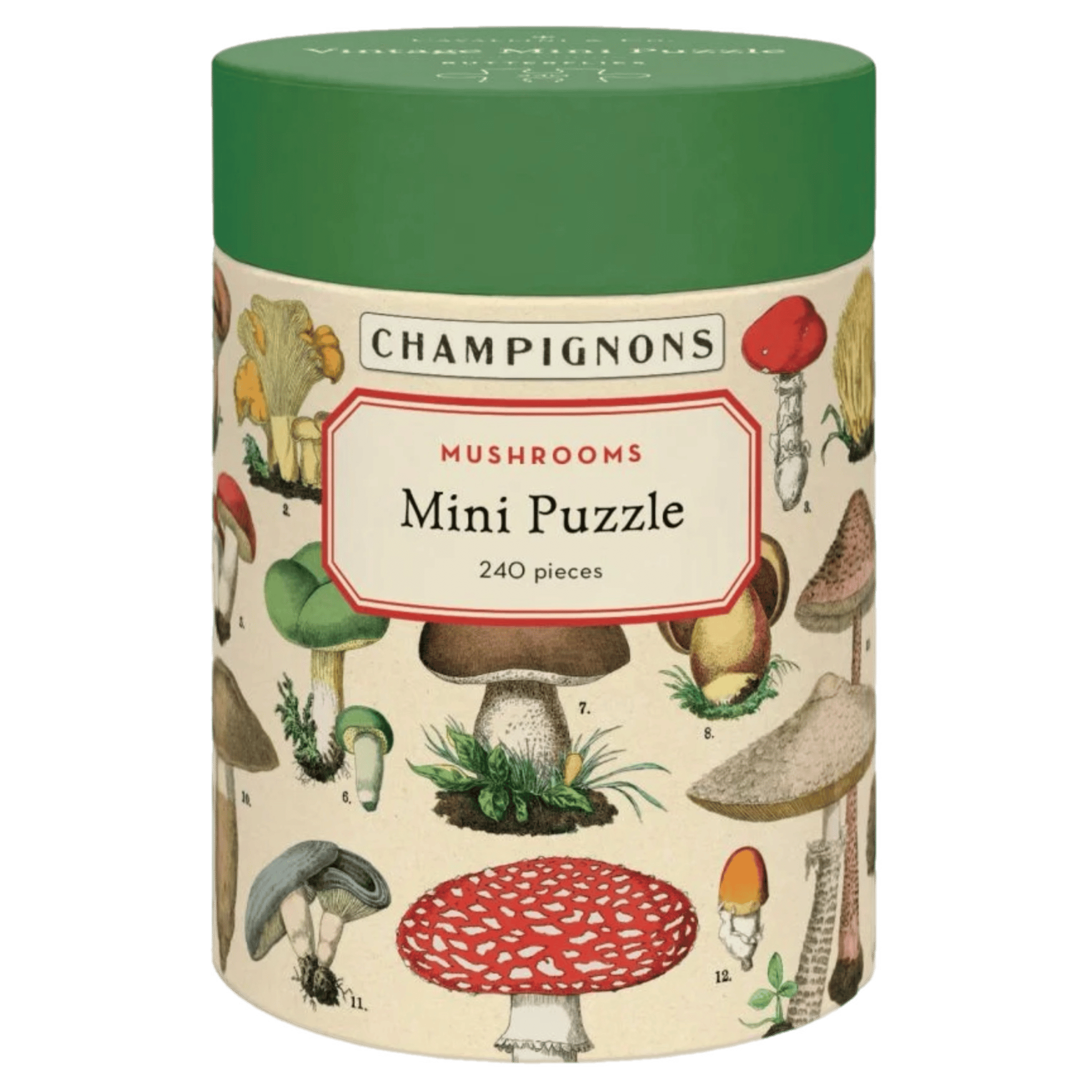 Cavallini & Co 8 Plus 240 Pc Mini Puzzle - Mushrooms