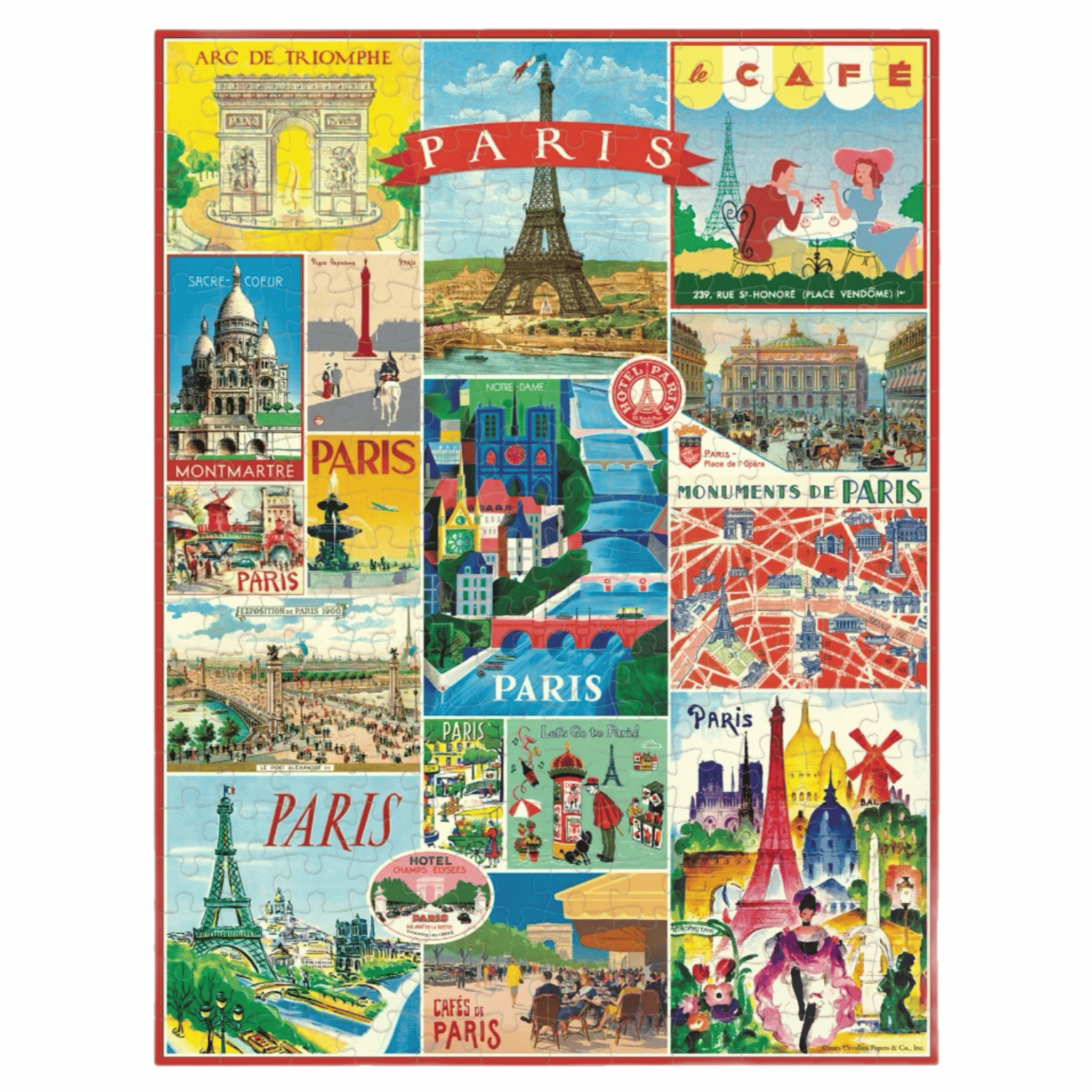 Cavallini & Co 8 Plus 240 Pc Mini Puzzle - Paris