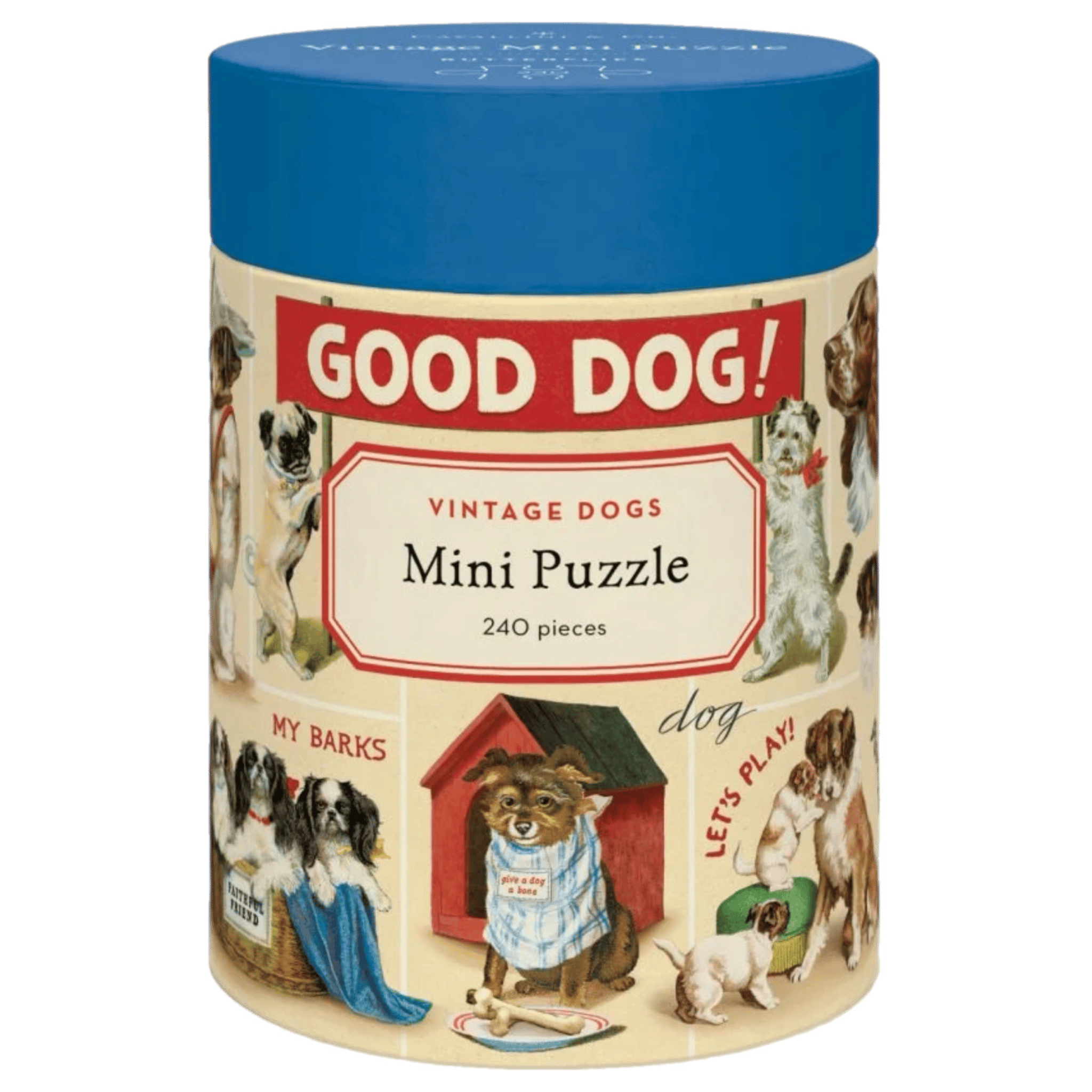 Cavallini & Co 8 Plus 240 Pc Mini Puzzle - Vintage Dogs