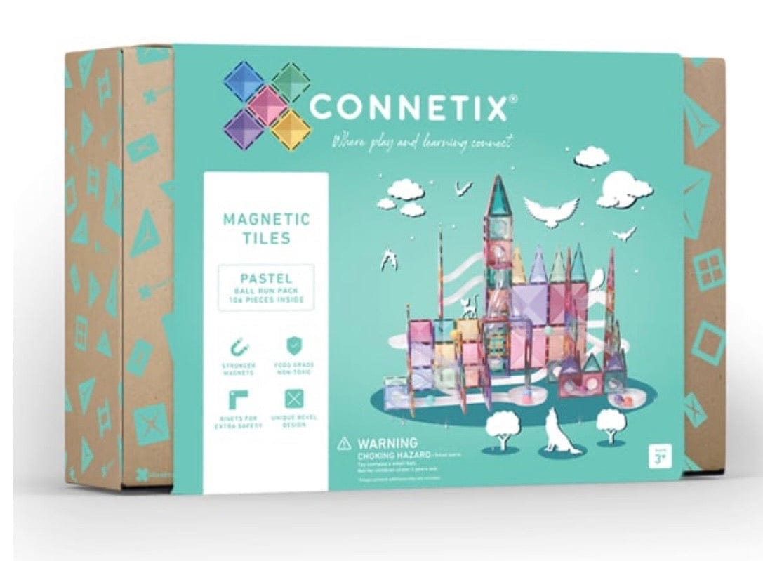 Connetix 3 Plus 106 Piece Pastel Ball Run