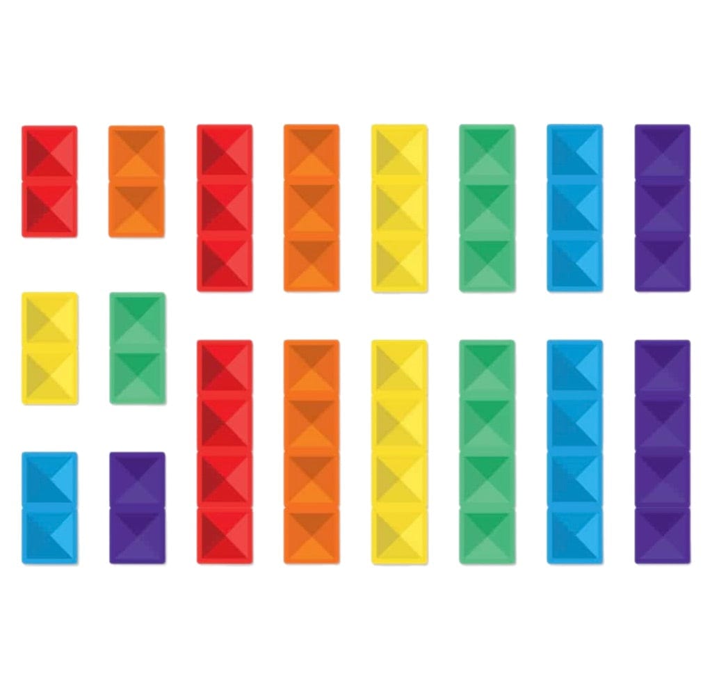 Connetix 3 Plus 18 Piece Rainbow Rectangle Pack