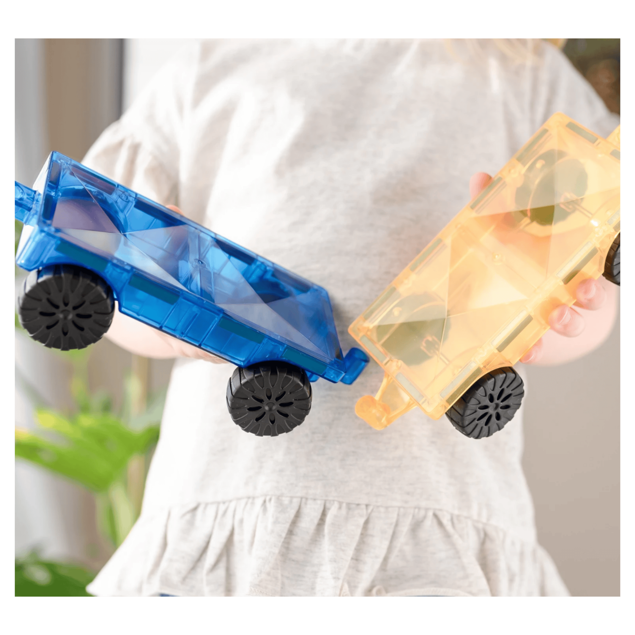 Connetix 3 Plus 2 Piece Bright Car Pack