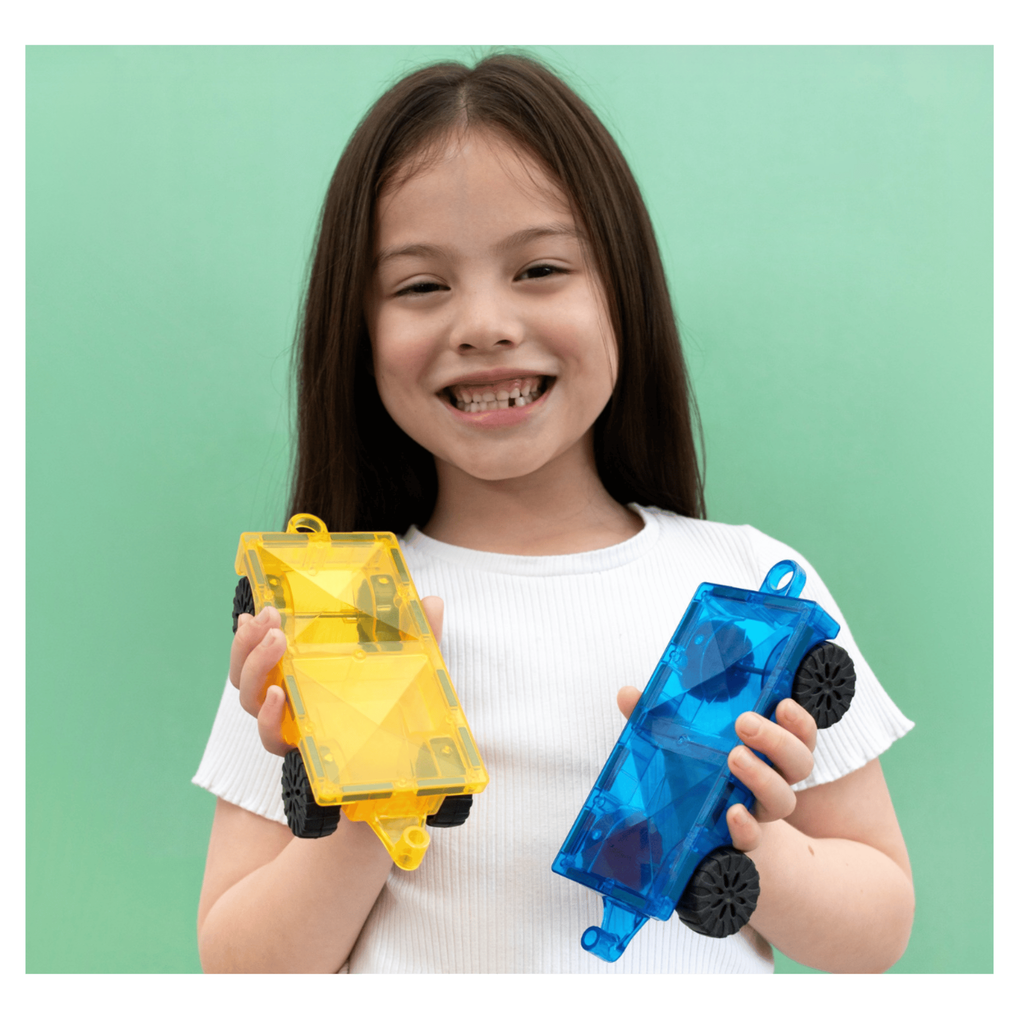 Connetix 3 Plus 2 Piece Bright Car Pack
