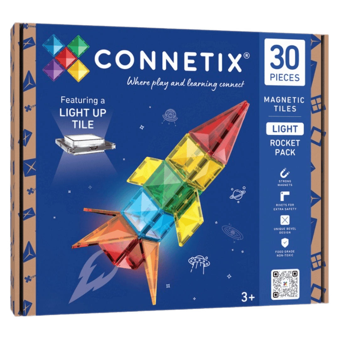 Connetix 3 Plus 30 Piece Light Rocket Pack