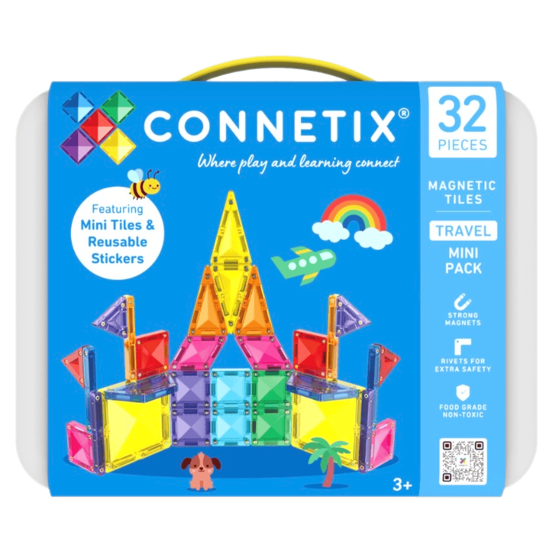 Connetix 3 Plus 32 Piece Travel Mini Pack