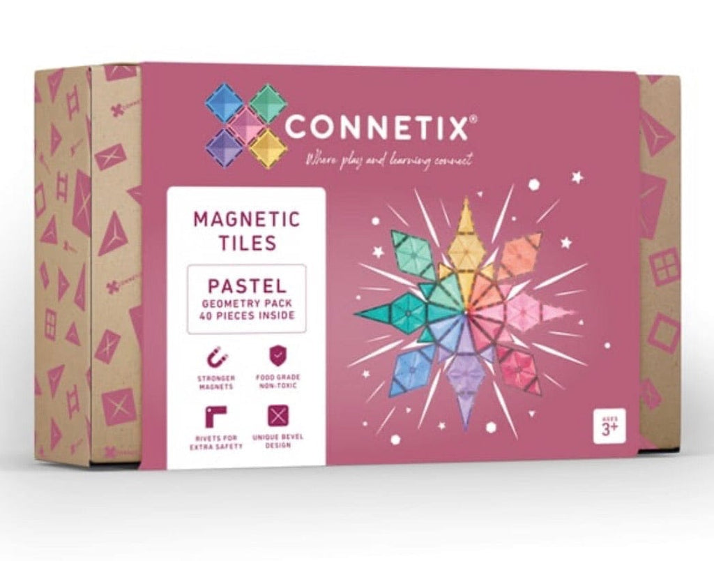 Connetix 3 Plus 40 Piece Pastel Geometry Pack
