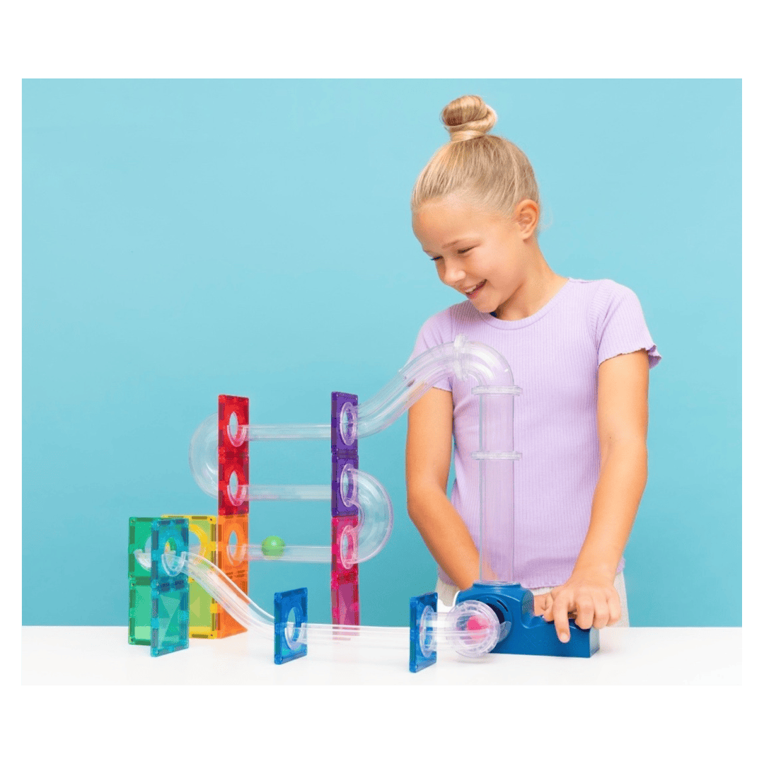Connetix 3 Plus 47 Piece Ball Run Launcher Pack