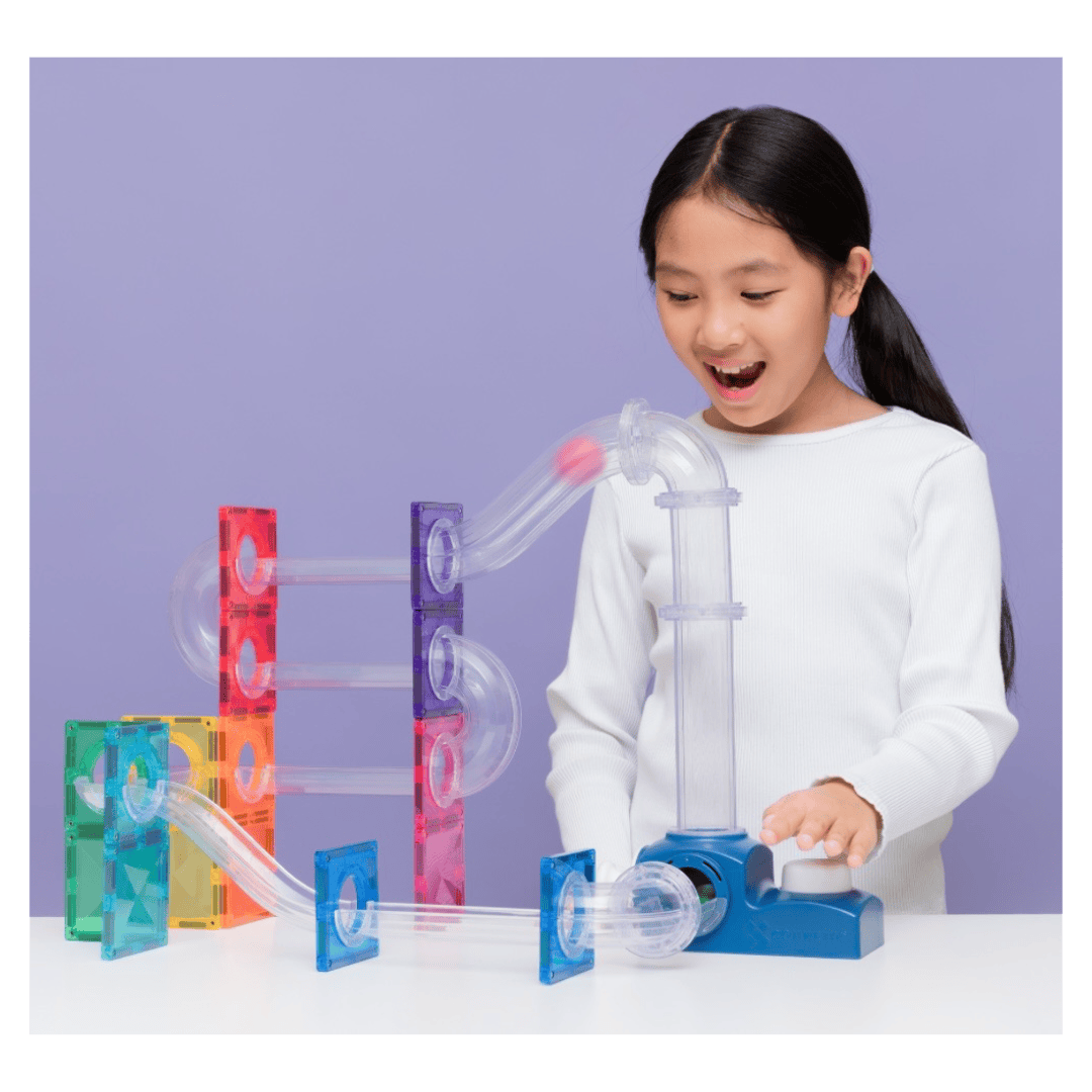 Connetix 3 Plus 47 Piece Ball Run Launcher Pack