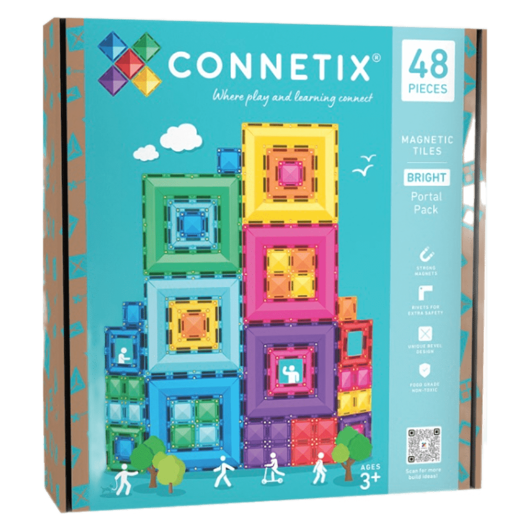 Connetix 3 Plus 48 Piece Bright Portal Pack