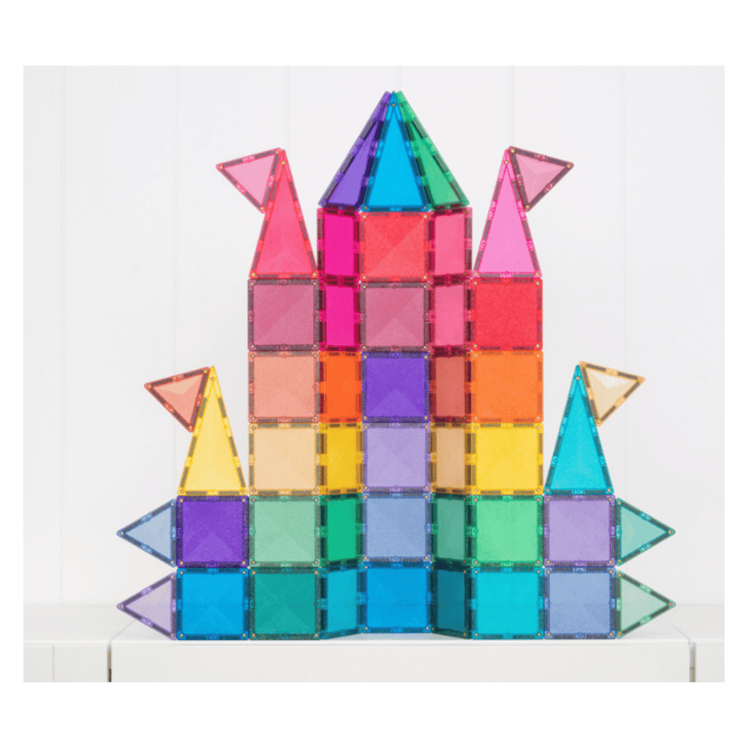 Connetix 3 Plus 48 Piece Glitter Castle Pack