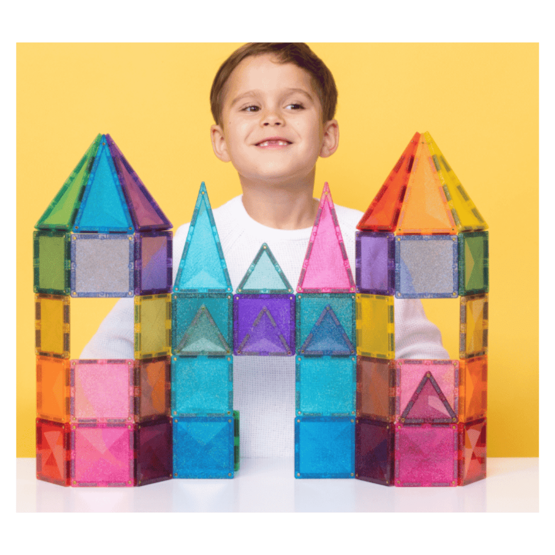 Connetix 3 Plus 48 Piece Glitter Castle Pack