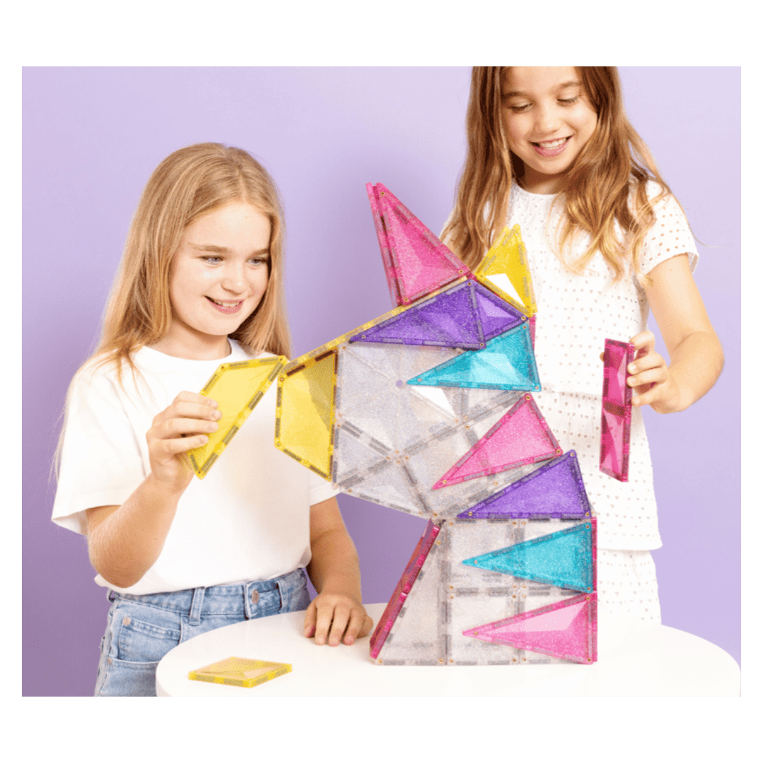 Connetix 3 Plus 56 Piece Gliiter Unicorn Pack