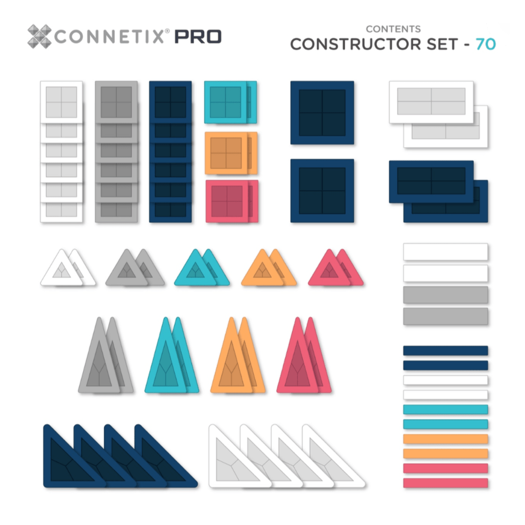 Connetix 8 Plus 70 Piece Pro Constructor Set