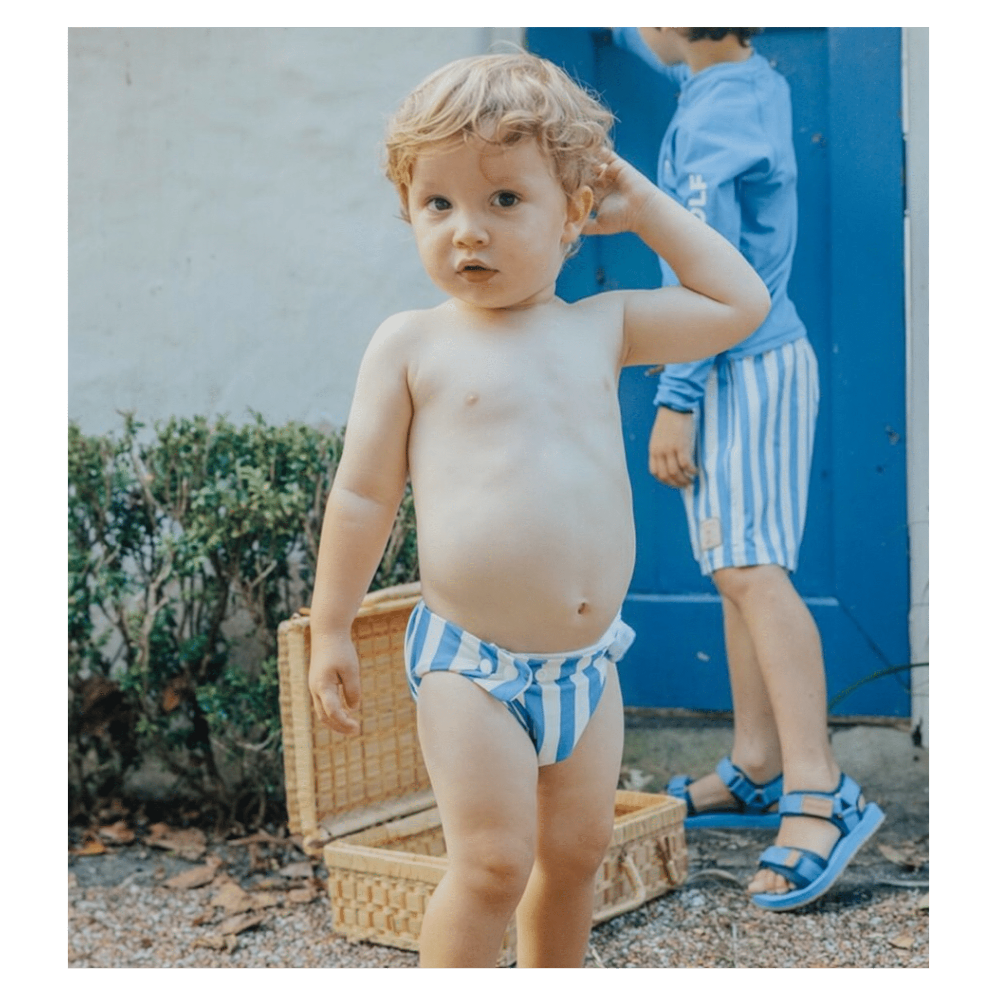 Crywolf 0-1 Year to 2-3 Years Reusable Swim Nappy - Deep Sea Stripe
