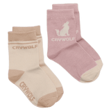 Crywolf 1-2 Years to 5-7 Years Sock 2-Pack Blush/Camel