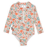 Crywolf 1 Year to 5 Years 1Y Long Sleeve Swimsuit - Flower Market
