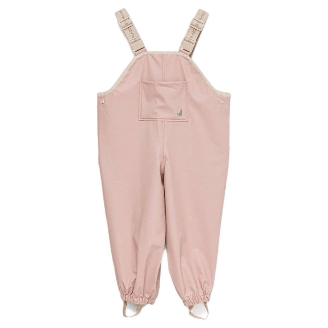 Crywolf 1 Year to 5 Years 1Y Rain Overalls - Dusty Pink