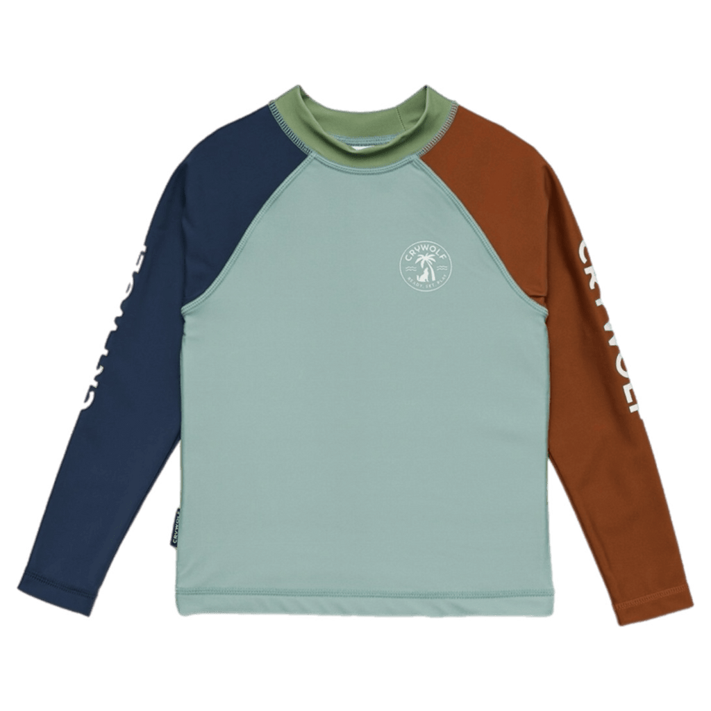 Crywolf 1 Year to 5 Years 1Y Rash Vest - Ocean Colour Block