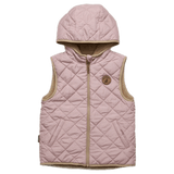 Crywolf 1 Year to 5 Years 1Y Reversible Yeti Vest - Blush/Camel
