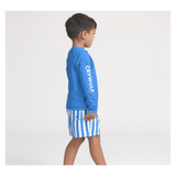Crywolf 1 Year to 5 Years Board Short - Deep Ocean Stripe