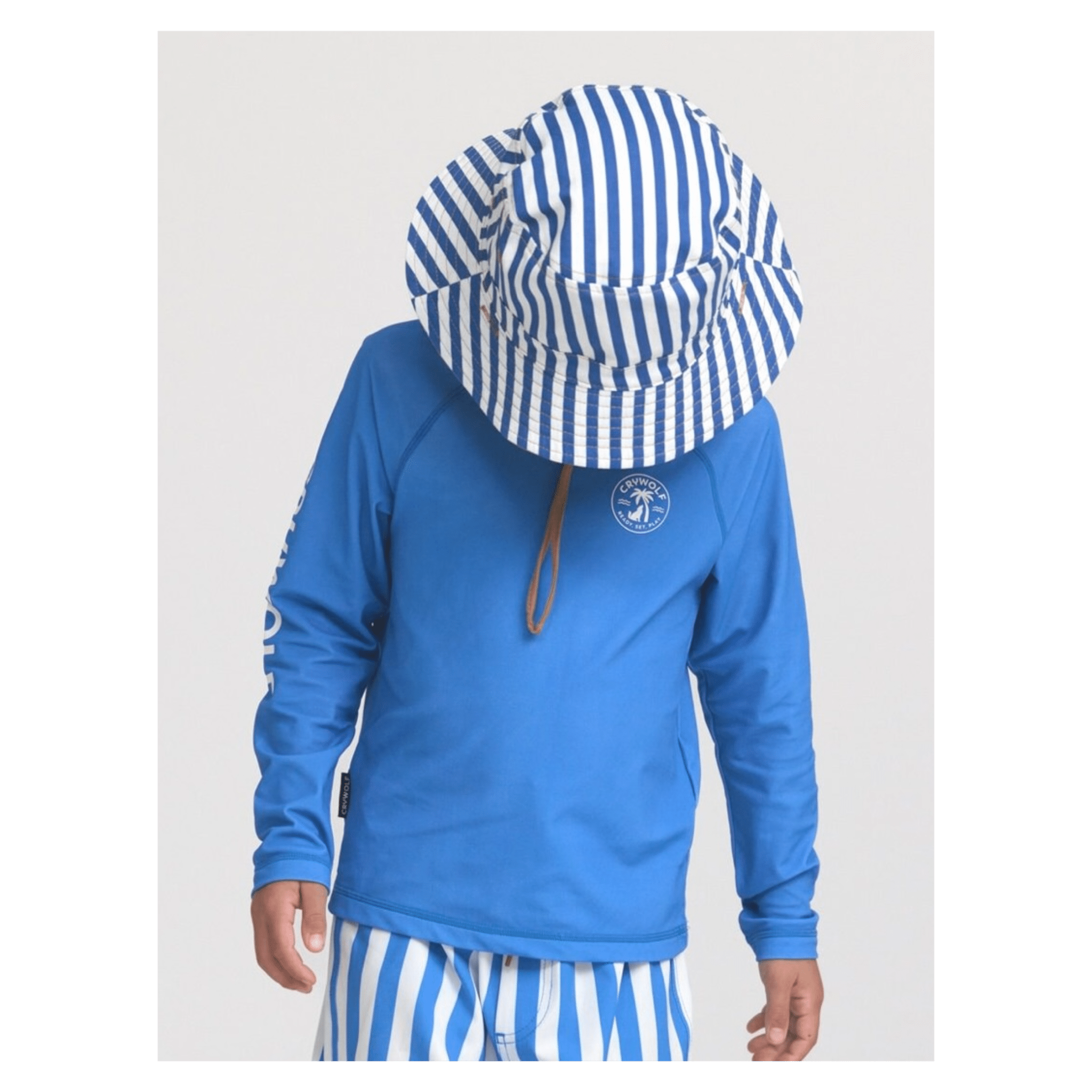 Crywolf 1 Year to 5 Years Board Short - Deep Ocean Stripe