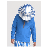 Crywolf 1 Year to 5 Years Board Short - Deep Ocean Stripe