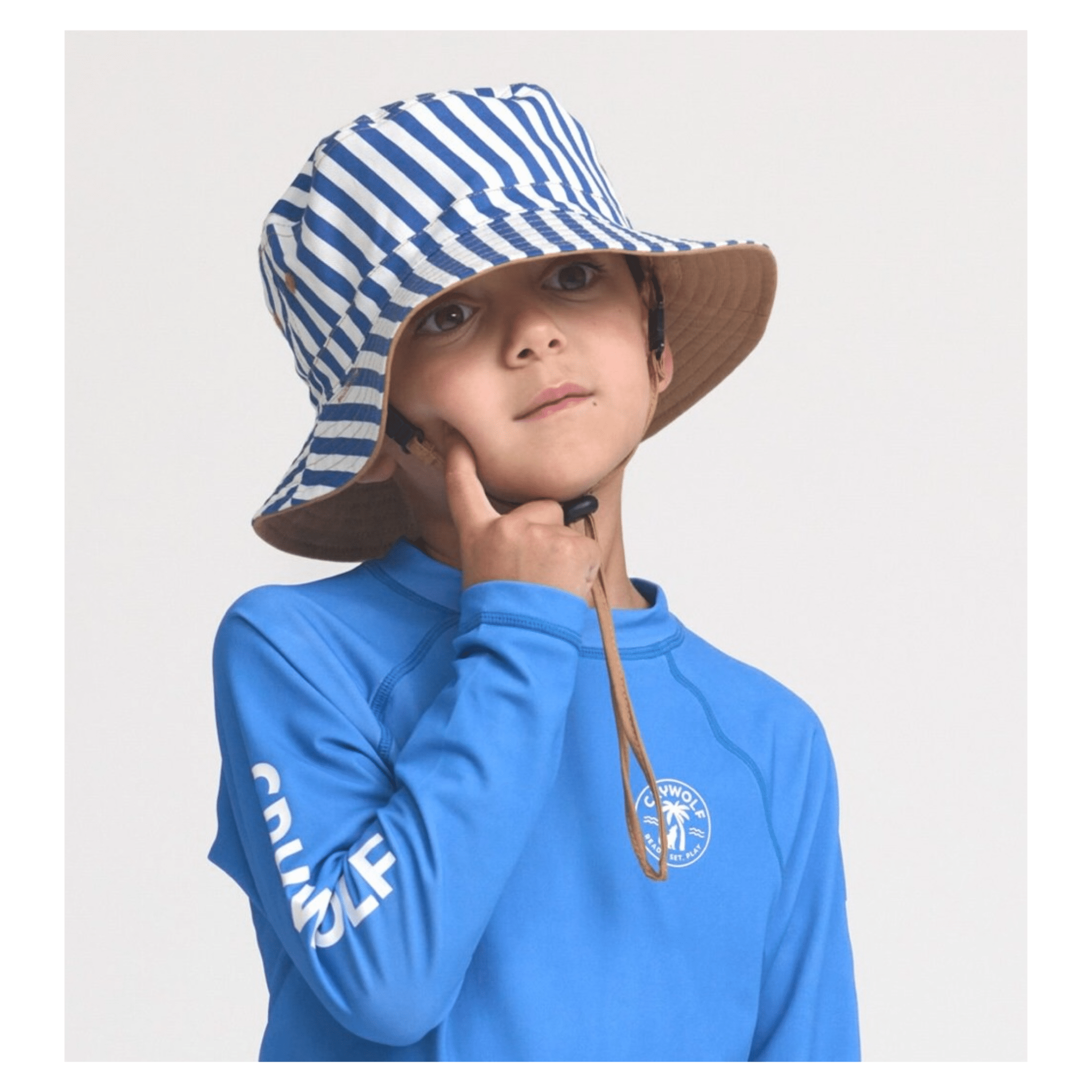 Crywolf 1 Year to 5 Years Long Sleeve Rash Vest - Deep Sea Blue