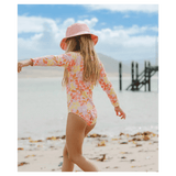 Crywolf 1 Year to 5 Years Long Sleeve Swimsuit - Hibiscus Daze