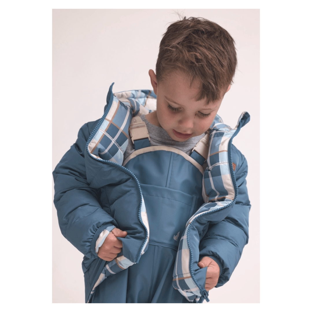 Crywolf 1 Year to 5 Years Rain Overalls - Highland Blue