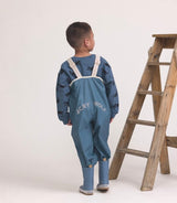 Crywolf 1 Year to 5 Years Rain Overalls - Highland Blue