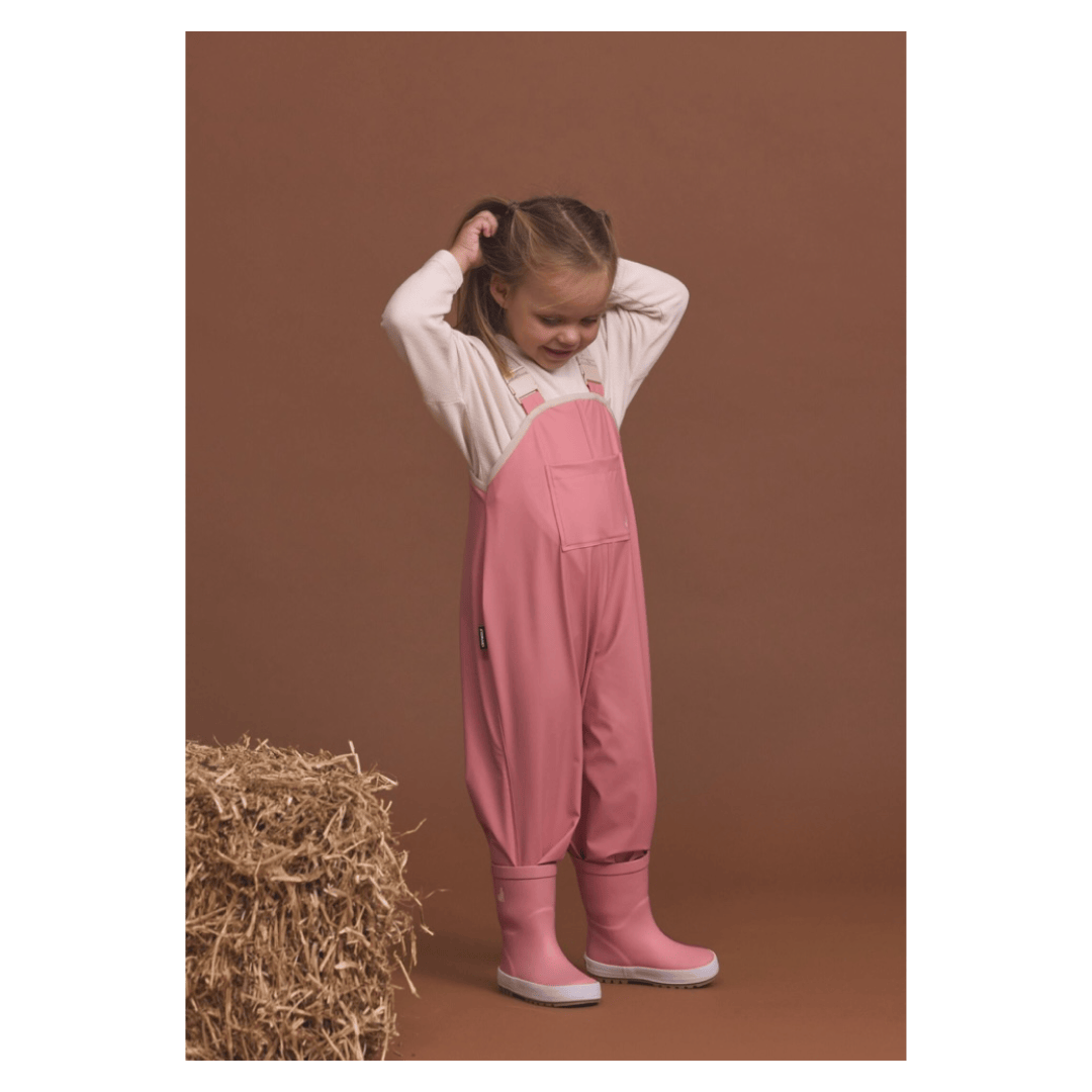 Crywolf 1 Year to 5 Years Rain Overalls - Rose