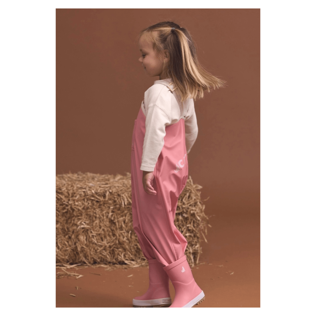 Crywolf 1 Year to 5 Years Rain Overalls - Rose