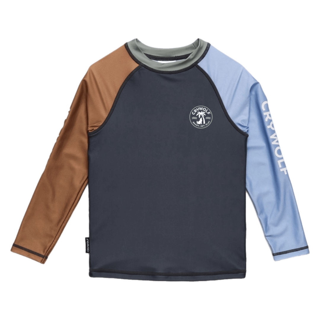 Crywolf 1 Year to 5 Years Rash Vest - Ocean Grey Combo