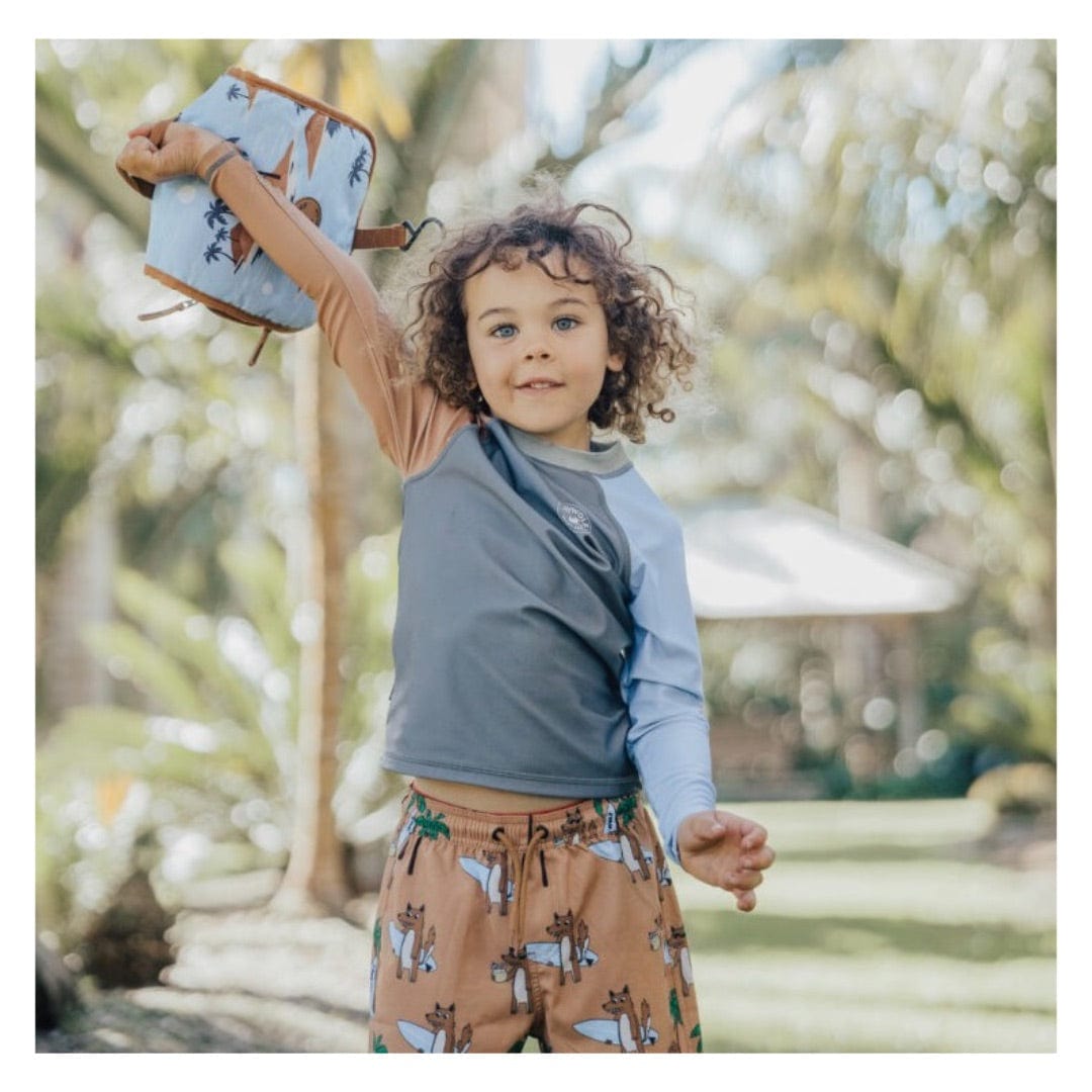 Crywolf 1 Year to 5 Years Rash Vest - Ocean Grey Combo
