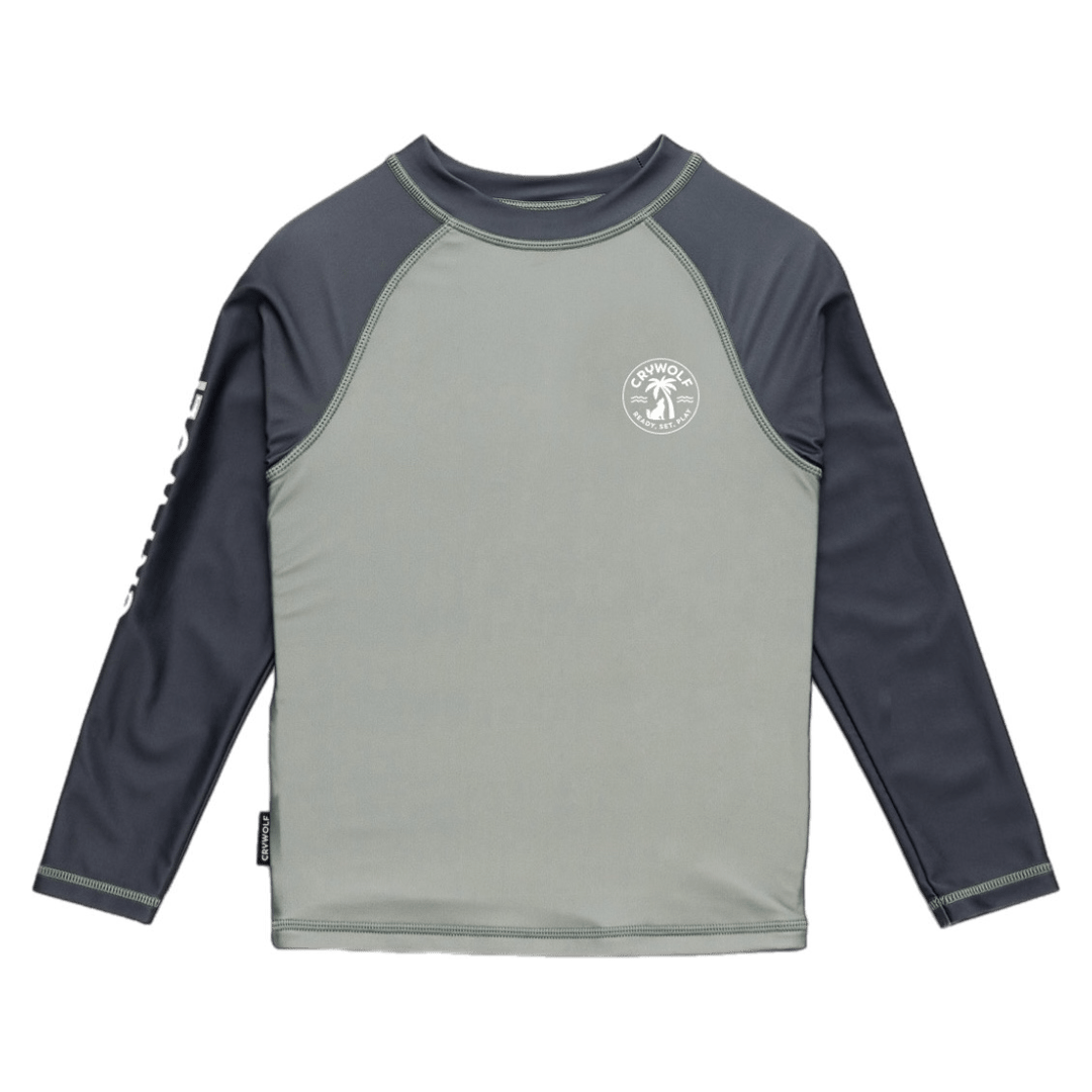 Crywolf 1 Year to 5 Years Rash Vest - Sage Combo