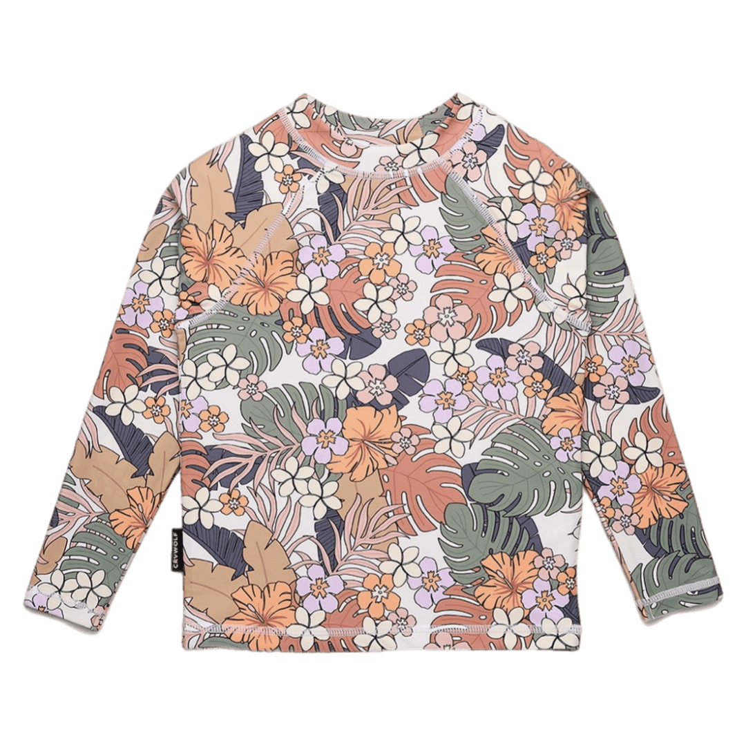 Crywolf 1 Year to 5 Years Rash Vest - Tropical Floral