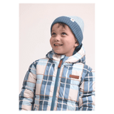 Crywolf 1 Year to 5 Years Reversible Eco-Puffer - Blue Plaid
