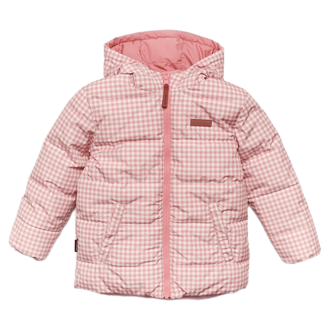 Crywolf 1 Year to 5 Years Reversible Eco-Puffer - Rose Gingham