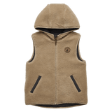 Crywolf 1 Year to 5 Years Reversible Yeti Vest - Black/Camel
