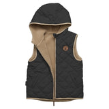 Crywolf 1 Year to 5 Years Reversible Yeti Vest - Black/Camel