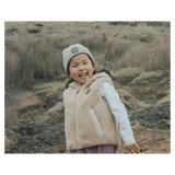 Crywolf 1 Year to 5 Years Reversible Yeti Vest - Blush/Camel