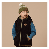 Crywolf 1 Year to 5 Years Reversible Yeti Vest - Fern/Black
