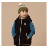 Crywolf 1 Year to 5 Years Reversible Yeti Vest - Fern/Black