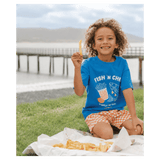 Crywolf 1 Year to 5 Years Sun Smart T-Shirt - Fish n' Chips