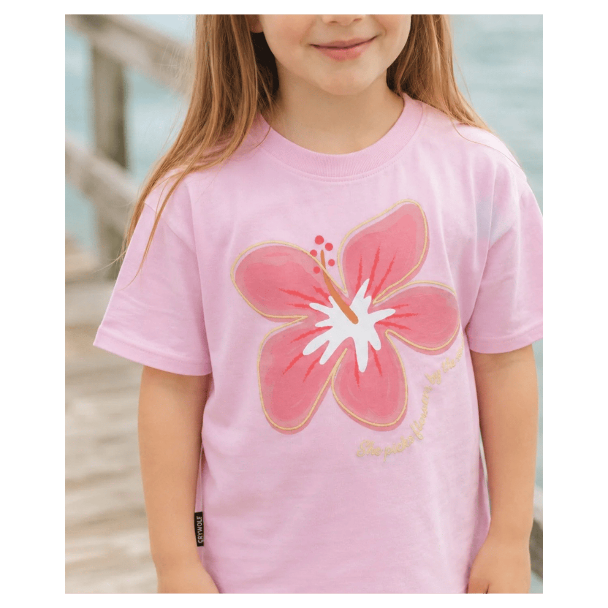 Crywolf 1 Year to 5 Years Sun Smart T-Shirt - Hibiscus Daze